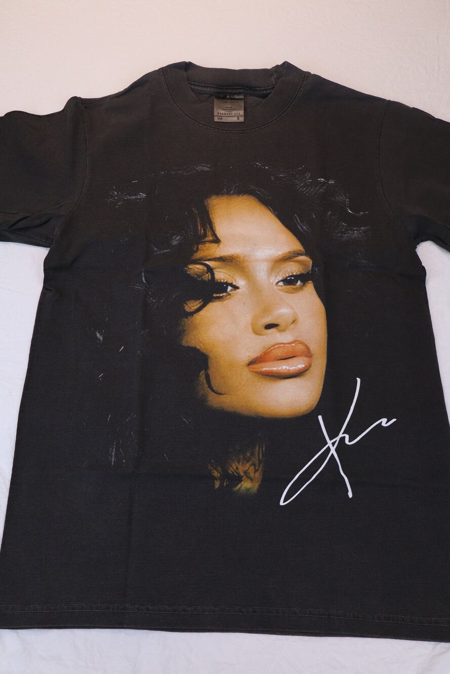 NEW Kehlani Graphic T Shirt Women's Black Short Sleeve Crew Neck Size S